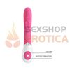 Gene vibrador con estimulador de clitoris y varias funciones